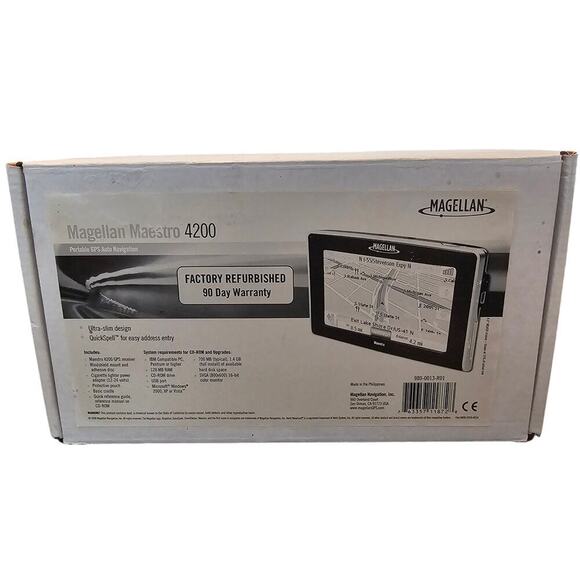 Magellan Maestro 4200 Portable GPS Auto Navigation 4.3" Car Set 2008 - Picture 1 of 8
